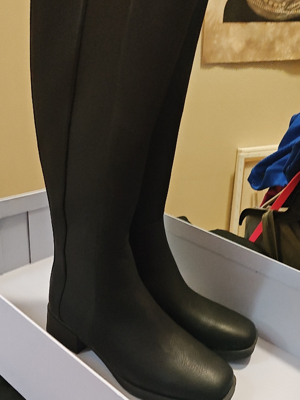 AEROSOLES Black Tall Riding Boots